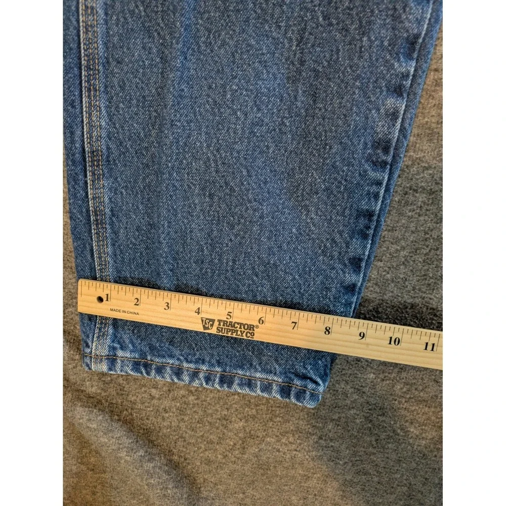 Wrangler Riggs Pants Mens 40X34 Blue Denim Carpenter Workwear‎ 100% Cotton